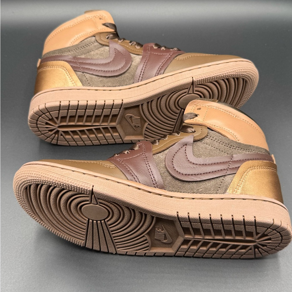 Men's Brown High-Top Sneakers - Picture 3 of 4